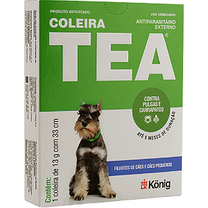 Coleira Antipulgas e Carrapatos Tea 327 13G Para Cães - 1 Unidade