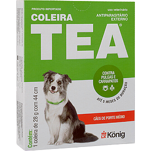 Coleira Antipulgas e Carrapatos Tea 327 28G Para Cães - 1 Unidade