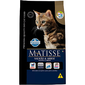 Ração Farmina Matisse Para Gatos Adultos Sabor Salmão e Arroz