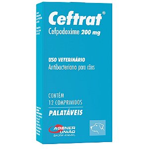 Ceftrat 200 mg Para Cães - 12 Comprimidos