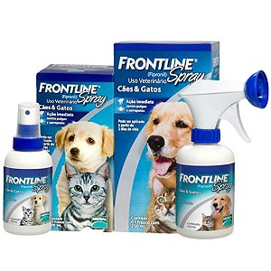 Antipulgas e Carrapatos Frontiline Spray Para Cães e Gatos