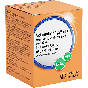 Vetmedin 1,25 mg Para Cães - 50 Comprimidos