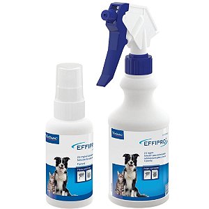 Antipulgas e Carrapatos Virbac Effipro Spray Para Cães e Gatos
