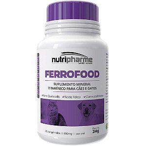 Suplemento Nutripharme Ferrofood Para Cães e Gatos