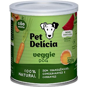 Ração Úmida Pet Delícia Veggie Dog Para Cães - 320 g