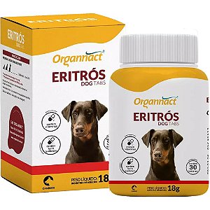 Suplemento Eritrós Dog Tabs Para Cães - 30 Unidades