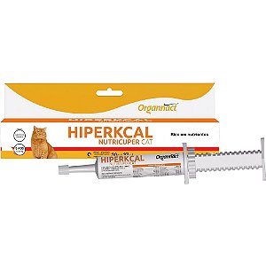 Suplemento Organnact Hiperkcal Nutricuper Cat Para Gatos - Seringa com 27 ml