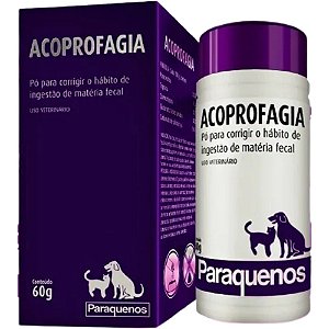 Acoprofagia Paraquenos Para Cães e Gatos - Pote Com 60 g