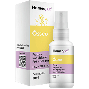 Ósseo Homeo Pet Para Cães e Gatos - 30 ml