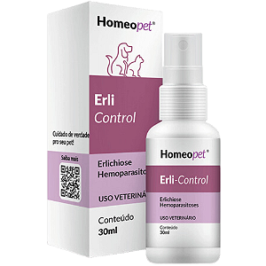 Erli Control Homeo Pet Para Cães e Gatos - 30 ml