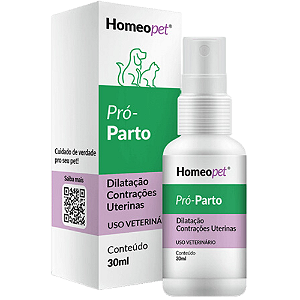 Pró-Parto Homeo Pet Para Cães e Gatos - 30 ml