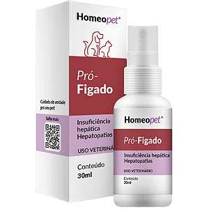 Pró-Fígado Homeo Pet Para Cães e Gatos - 30 ml