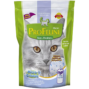 Areia Sílica Profeline Micro Cristais Para Gatos - 1,4 Kg