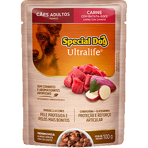 Sachê Special Dog Ultralife Para Cães Adultos Sabor Carne com Batata Doce - 100 g