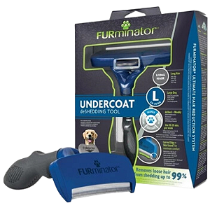 Escova Furminator Undercoat Para Cães de Pelo Longo - Grande