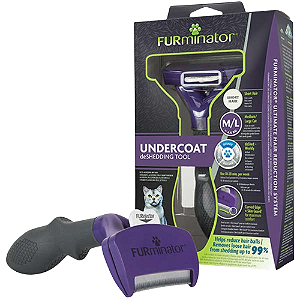 Escova Furminator Undercoat Para Gatos de Pelo Curto - Médio / Grande