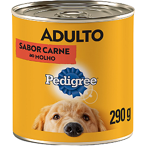 Lata Pedigree Para Cães Adultos Sabor Carne ao Molho - 280 g