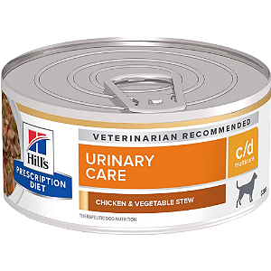 Lata Hills Prescription Diet C/D Multicare Para Cães Sabor Frango e Vegetais - Cuidado Urinário - 156 g