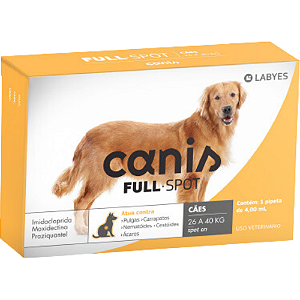 Antiparasitário Canis Fullspot Para Cães Até 26 a 40 kg - 1 Pipeta