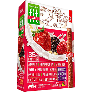 Stick Spin Fit Light Para Cães Sabor Amora, Framboesa e Morango - 50 g