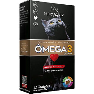 Suplemento Nutrafases Ômega 3 Para Gatos - 45 Tabletes