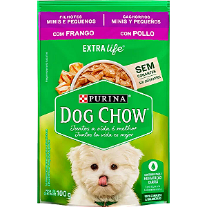 Sachê Dog Chow Para Cães Filhotes de Porte Mini e Pequeno Sabor Frango - 100 g