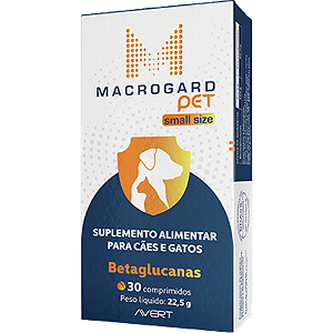 Suplemento Macrogard Pet Small Size Para Cães e Gatos - 30 Comprimidos