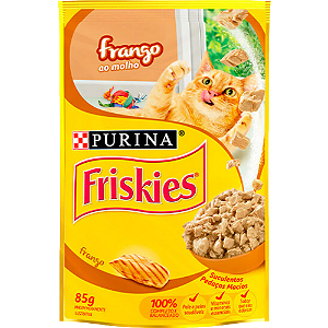 Sachê Friskies Para Gatos Adultos Sabor Frango ao Molho - 85 g