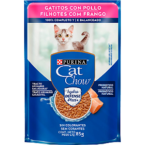 Sachê Cat Chow Para Gatos Filhotes Sabor Frango - 85 g