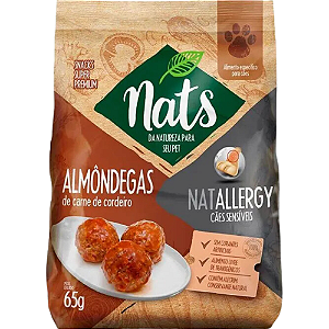 Almôndegas Nats NatAllergy Para Cães - 65 g