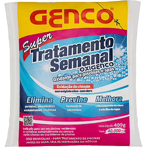 Super Tratamento Semanal Genco Para Piscinas - 400 g