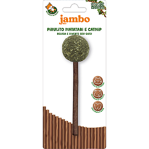 Brinquedo Jambo Pet Pirulito Matatabi e Catnip Para Gatos