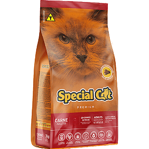 Ração Special Cat Premium Para Gatos Adultos Sabor Carne