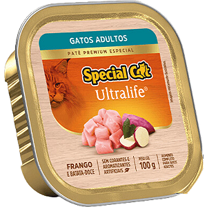 Patê Special Cat Ultralife Para Gatos Adultos Sabor Frango com Batata Doce - 100 g