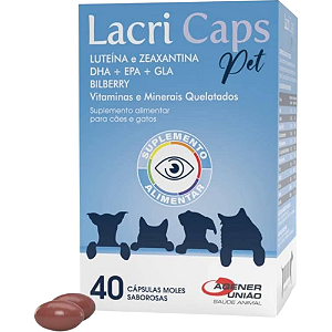 Lacri Caps Pet Para Cães e Gatos - 40 Cápsulas