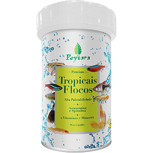 Ração Poytara Classic Line Tropicais Flocos Para Peixes