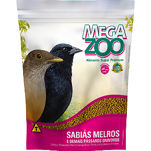 Ração Extrusada Megazoo Para Trinca-Ferros e Sabiás