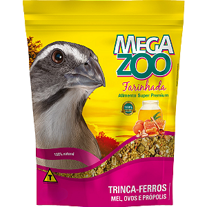 Ração Farinhada Megazoo Para Trinca-Ferros com Mel, Ovos e Própolis