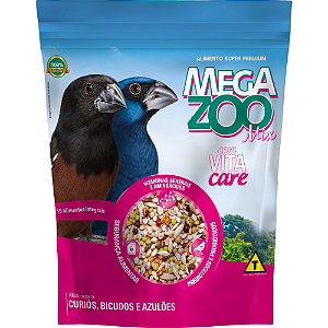 Ração Megazoo Mix Para Curió, Bicudo e Azulão