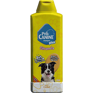 Shampoo Pró Canine Plus 2 em 1 Citronela Para Cães - 700 ml