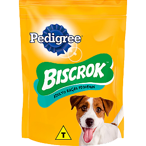 Biscoito Pedigree Biscrok Para Cães Adultos Raças Pequenas
