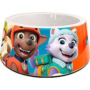 Comedouro Melanina Chalesco Paw Patrol Para Cães e Gatos - Laranja