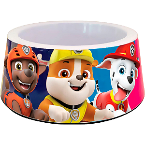 Comedouro Melanina Chalesco Paw Patrol Para Cães e Gatos - Rosa