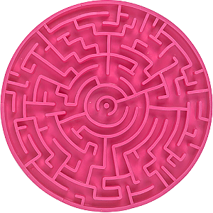 Comedouro Interativo Pet Games Labirinto Para Cães e Gatos - Pink