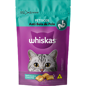 Petisco Whiskas Temptations Anti Bola de Pelo Para Gatos Adultos