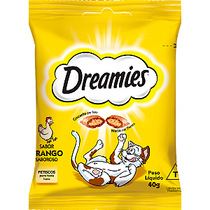 Petisco Dreamies Para Gatos Adultos Sabor Frango - 40 g