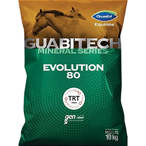 Suplemento Mineral Guabitech Evolution 80 Para Cavalos - 10 Kg
