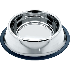 Comedouro Chalesco Inox Para Cães e Gatos