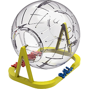 Globo de Exercícios Plast Pet Hamster Ball Para Roedores - Com Suporte