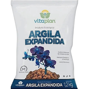 Argila Expandida Vitaplan - Média - 1.2 Kg